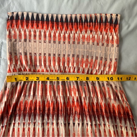 Cynthia Rowley•strapless maxi dress•size xs•Rayon blend•multi-color/coral - Picture 10 of 10